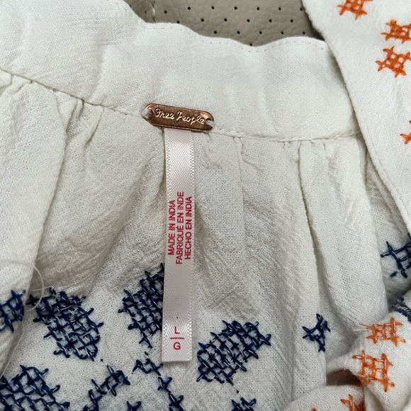 Free People Bali Embroidered Sleeveless Dress with Floral Lemon Design - Picture 4 of 4